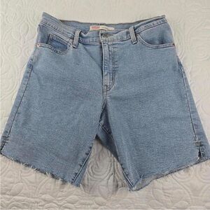 Casual Light Blue Denim Shorts